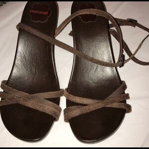 Porronet Leather Sandals Size 40 (Size 9.5)
